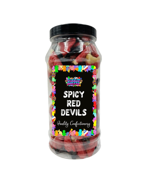 Red Devil Jelly Sweets Gummy Retro Sweets Gift Jar - 580g