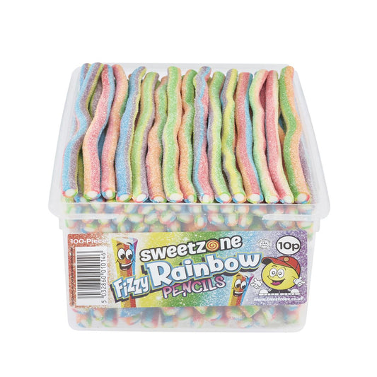 Fizzy Rainbow Pencils Tub 100 x Pieces