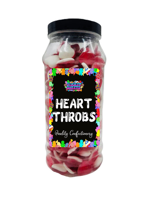 Haribo Heart Throb Gummy Foam Sweets Retro Sweets Gift Jar - 660g