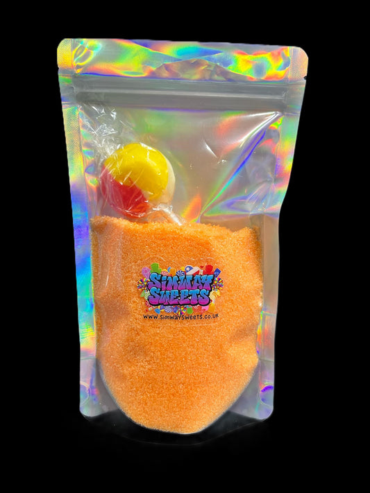 Sour Sunset - Sherbet Pip Lolly & Orange Sherbet