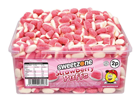 Strawberry Puffs 805g Tub