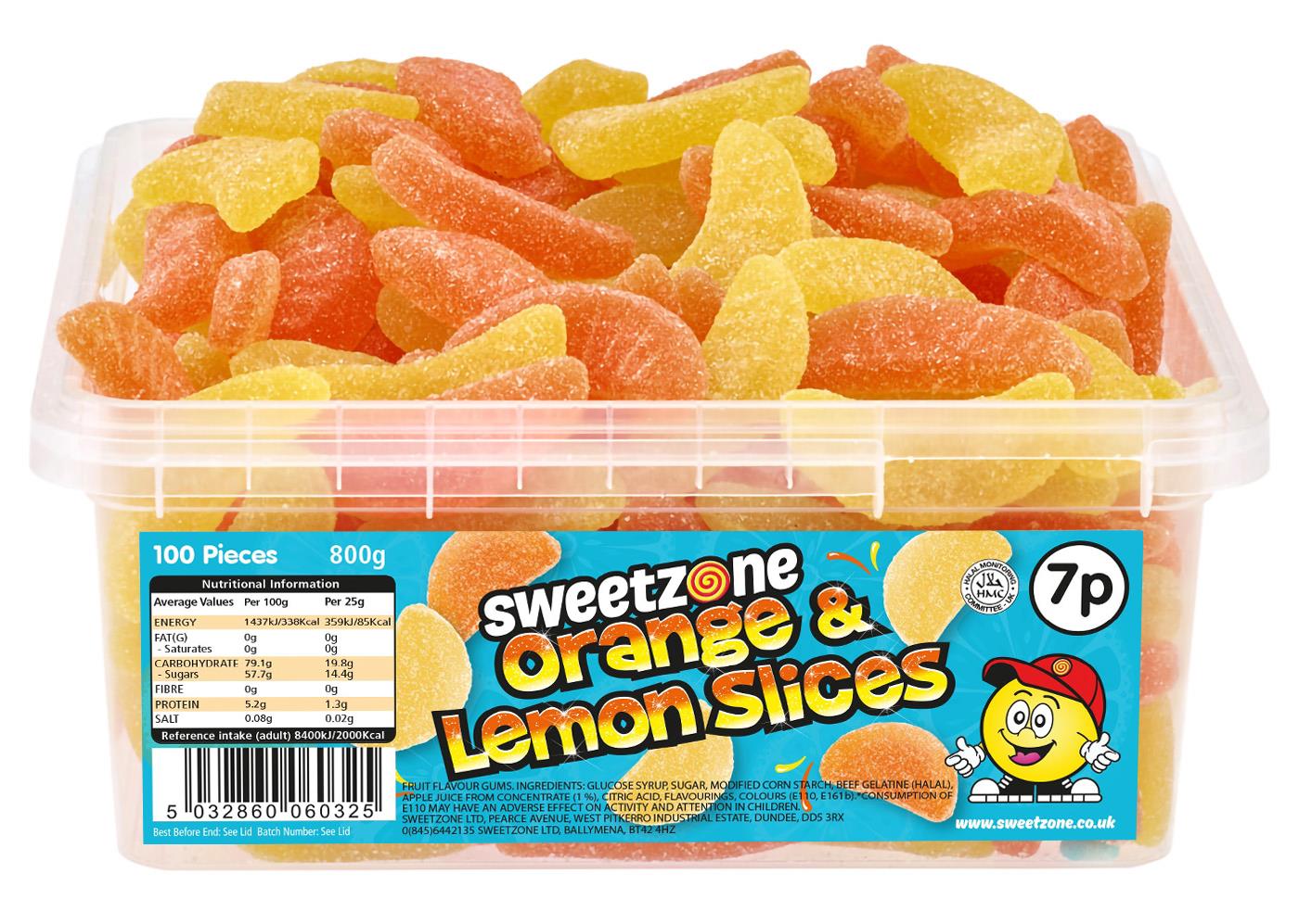 Orange & Lemon Slices 800g Tub