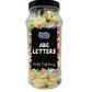 ABC Flowers Chalky Alphabet Letter Sweets Gift Jar - 495g