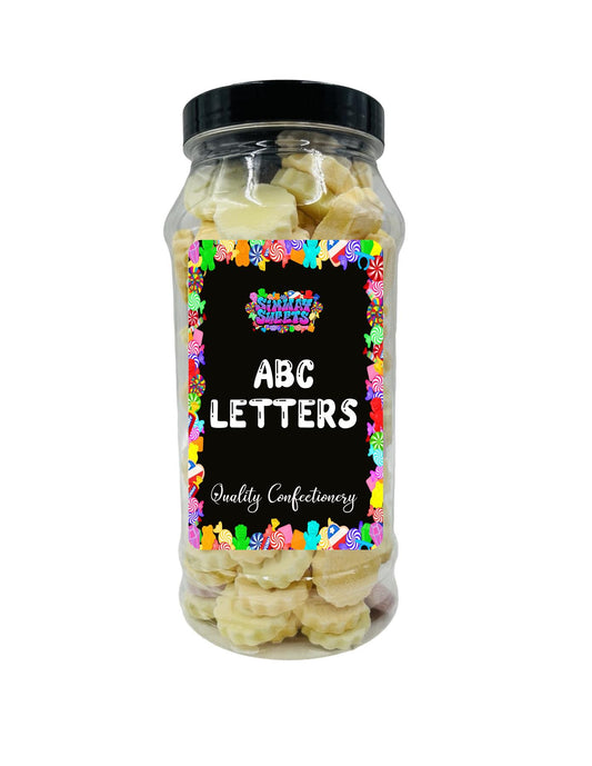 ABC Flowers Chalky Alphabet Letter Sweets Gift Jar - 495g