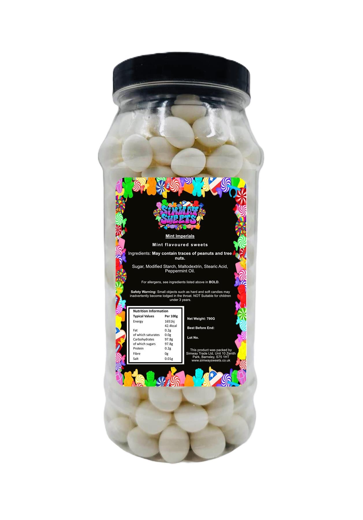 Mint Imperials Retro Sweets Gift Jar - 790g