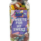 Simway Sweets Cute Couple Girlfriend Boyfriend 'For My Sweet' Gift Huge Mega 3KG Sweet Jar - Pick Your Mix!