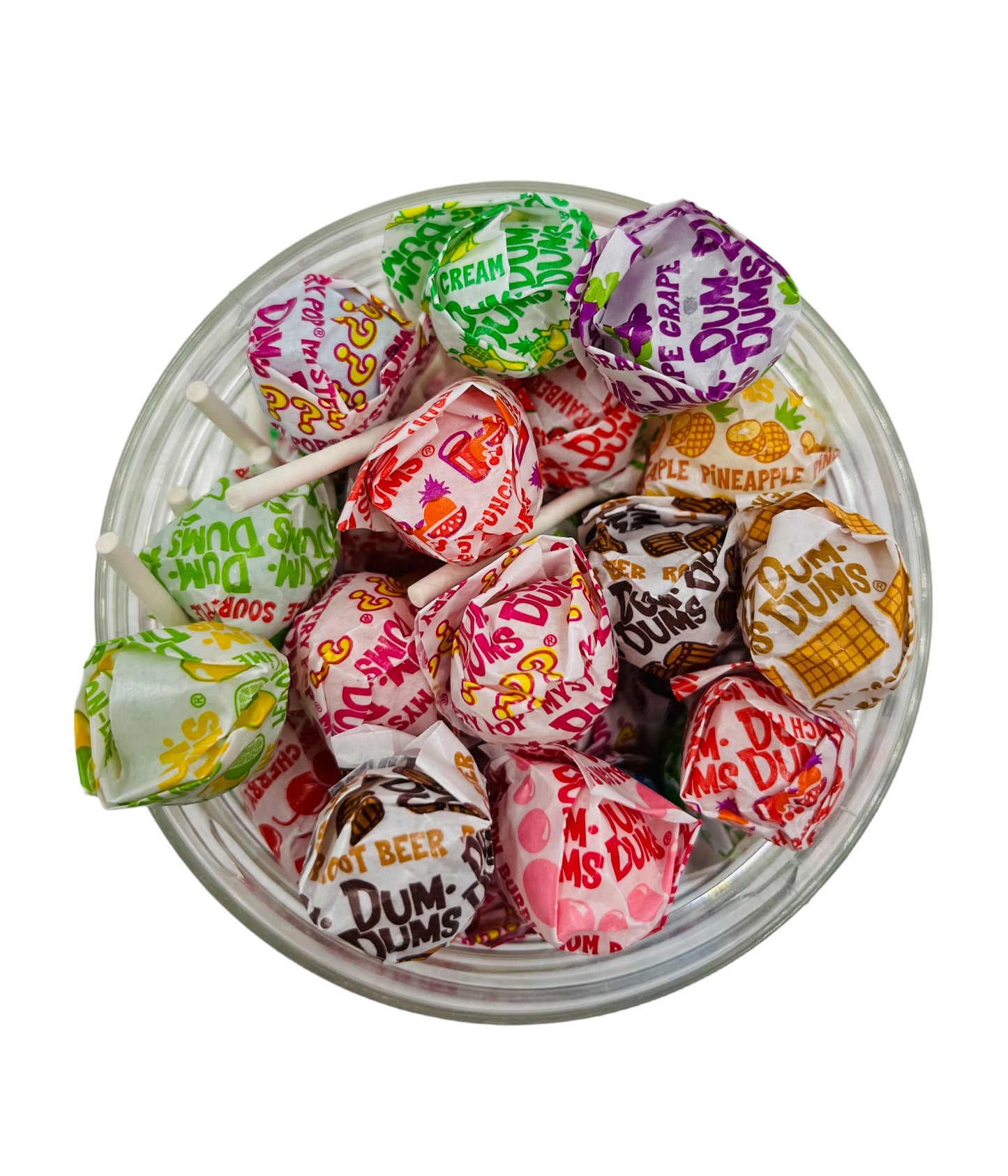 Simway Sweets Jar 400g - Dum Dum Lollipops - Individually Wrapped American Sweets - Approximately 55 Pieces