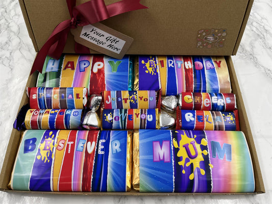 Fun Novelty Birthday Chocolate Wrapper Gift Box - Mum