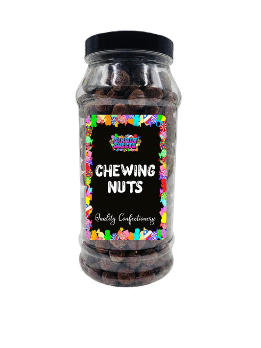 Chewing Nuts Retro Sweets Gift Jar Chewy Chocolate Toffee Pieces - 620g