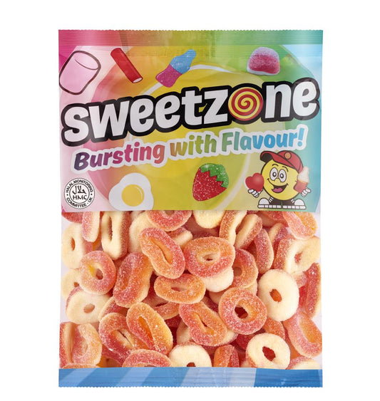 Peach Rings 1kg Bag