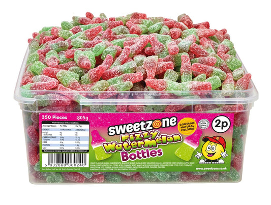 Fizzy Watermelon Bottles 805g Tub