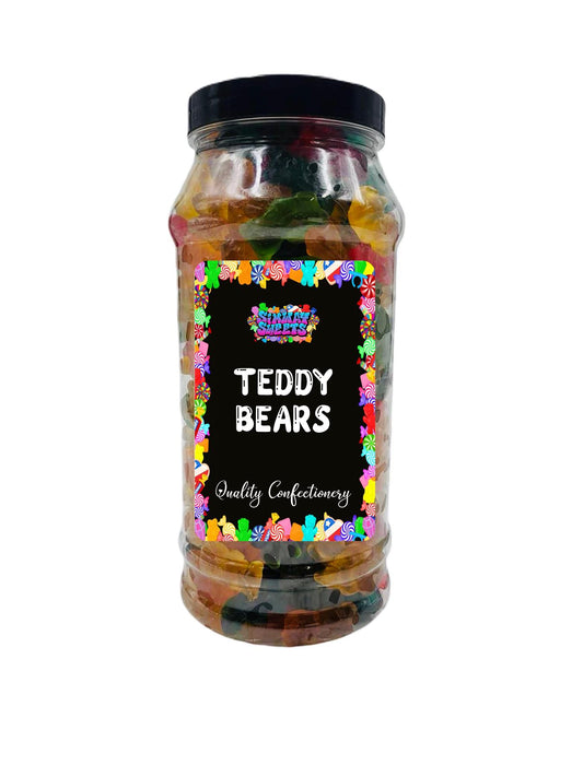 Gummy Teddy Bears Jelly Gummy Retro Sweets Gift Jar - 865g