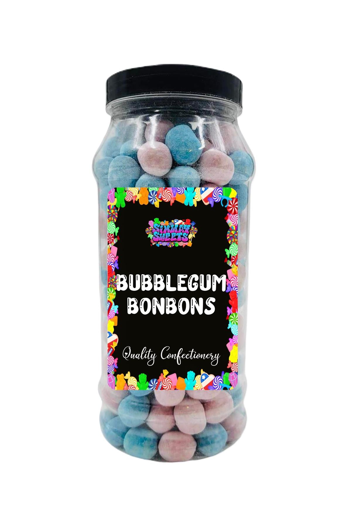 Bubblegum Flavour BonBons Retro Sweets Bon Bons Gift Jar - 740g