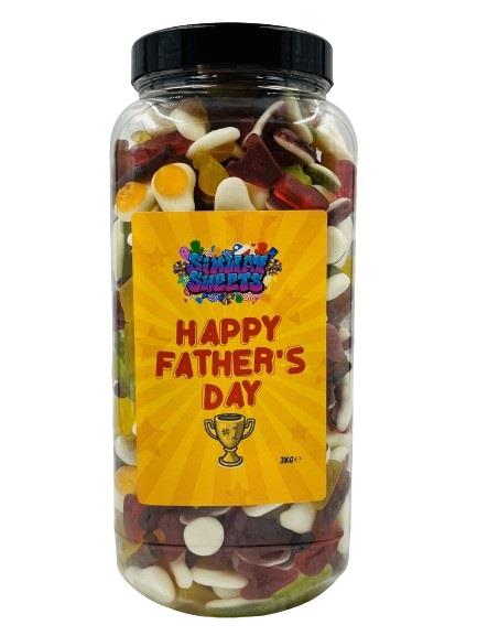 Simway Sweets Father's Day Gift Huge Mega 3KG Sweet Jar - Pick Your Mix!