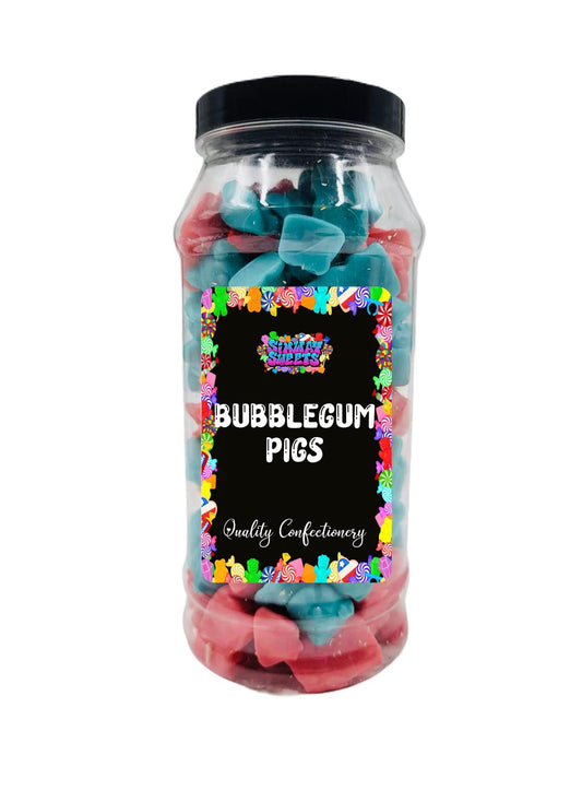 Bubblegum Pigs Sweet Gift Jar - 675g