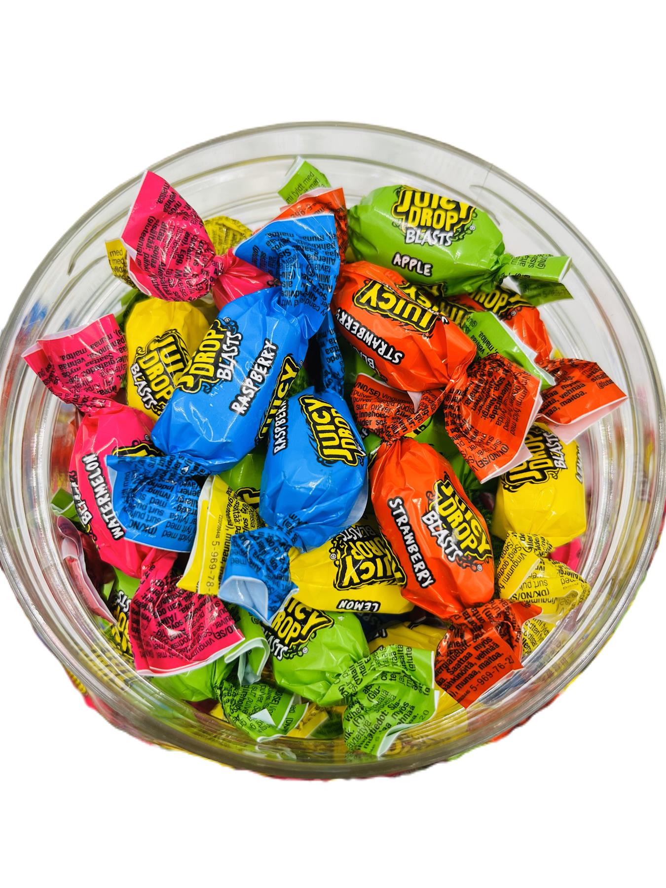 Simway Sweets Jar 540g - Juicy Drop Blasts - Individually Wrapped Sweets - Approximately 114 Pieces