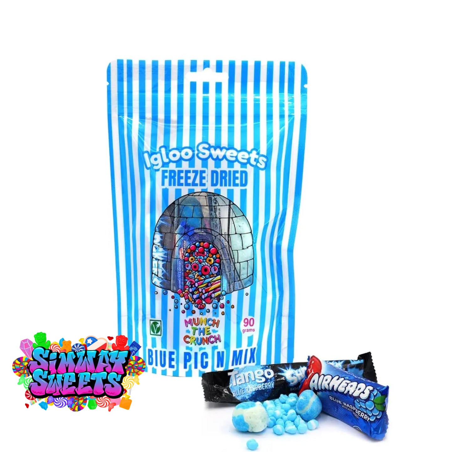 Blue Pick N Mix Freeze Dried Sweets - 90g Pouch