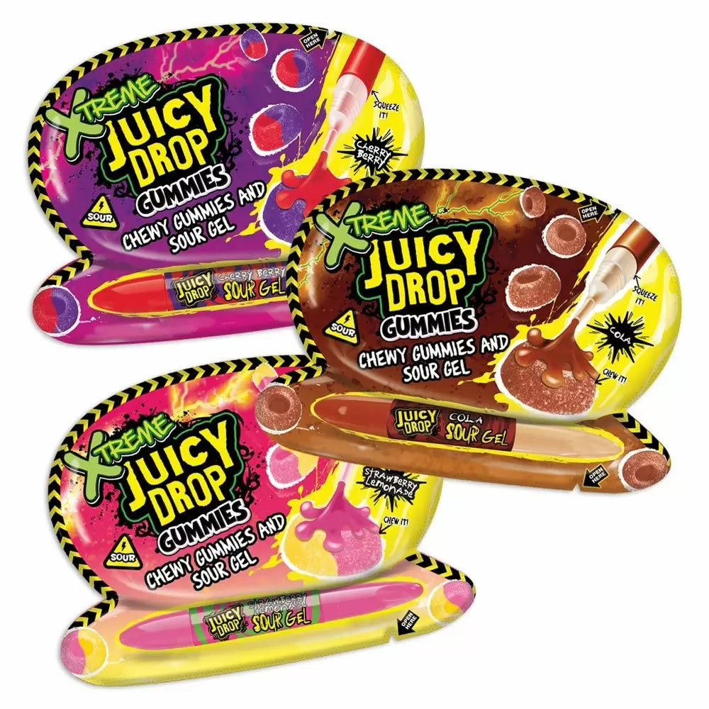 Juicy Drop Gummies Extreme Sour 57g Simway Sweets 