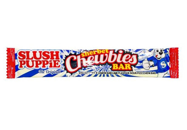 Slush Puppie Sherbet Chewbies Bar 10g - Strawberry & Lemon and Lime