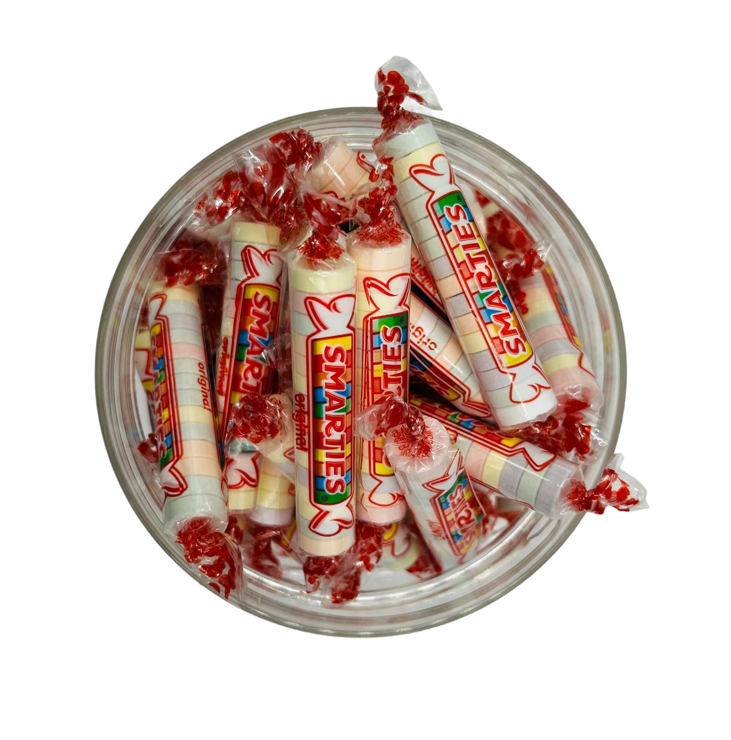 Simway Sweets Jar 555g - Smarties Candy Rolls - Individually Wrapped American Sweets - Approximately 64 Pieces