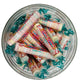 Simway Sweets Jar 555g - Smarties Tropical Rolls - Individually Wrapped American Sweets - Approximately 64 Pieces