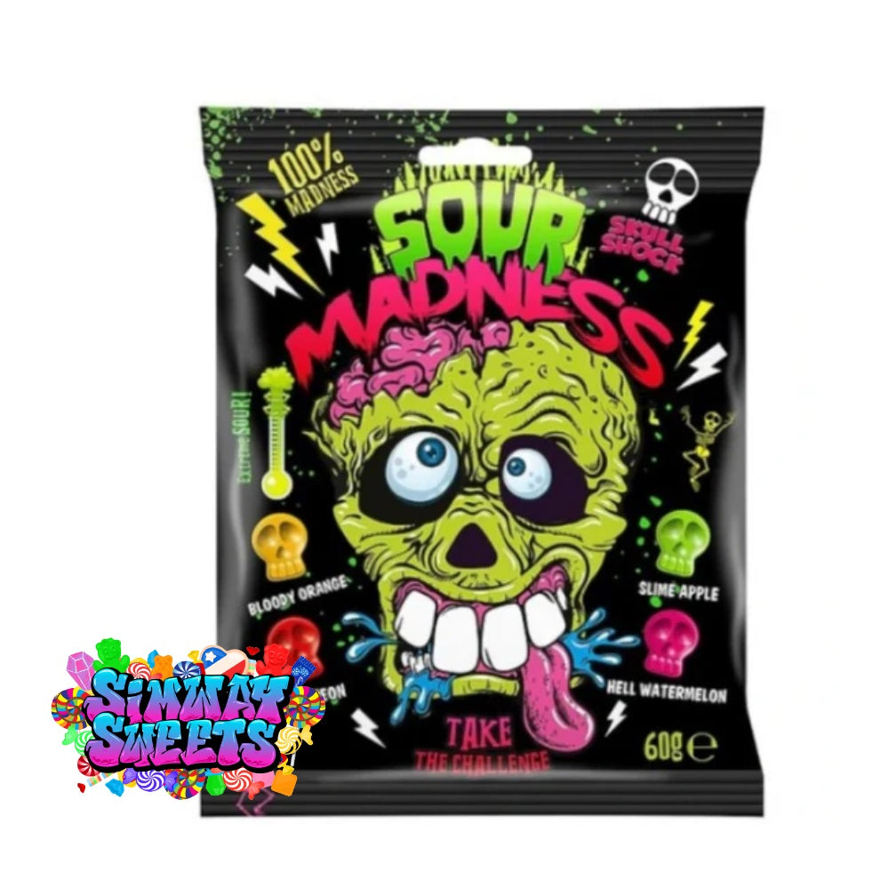 Sour Madness Skull Shock 60g Bag