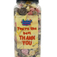 Simway Sweets 'You're The Best Thank You' Mix Sweet Gift Huge Mega 3KG Candy Jar - Choose Your Mix!