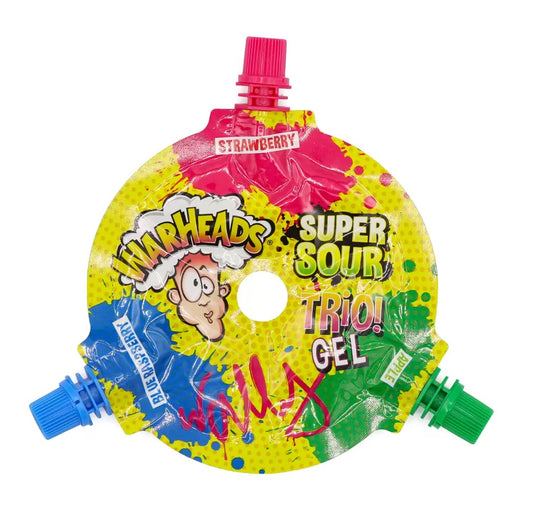 Warheads Super Sour Trio Gel Wheel 51g