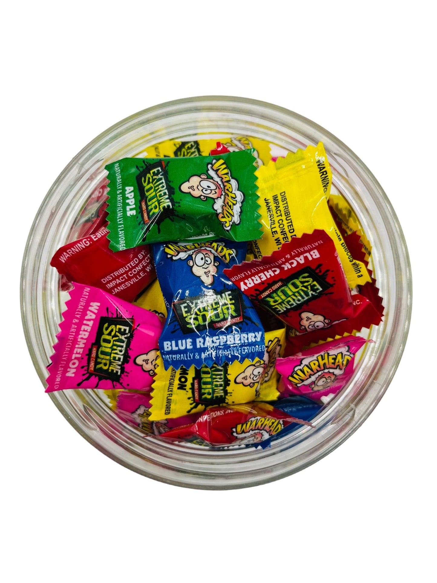 Simway Sweets Jar 435g - Warheads Individually Wrapped American Sweets - Approximately 80 Pieces