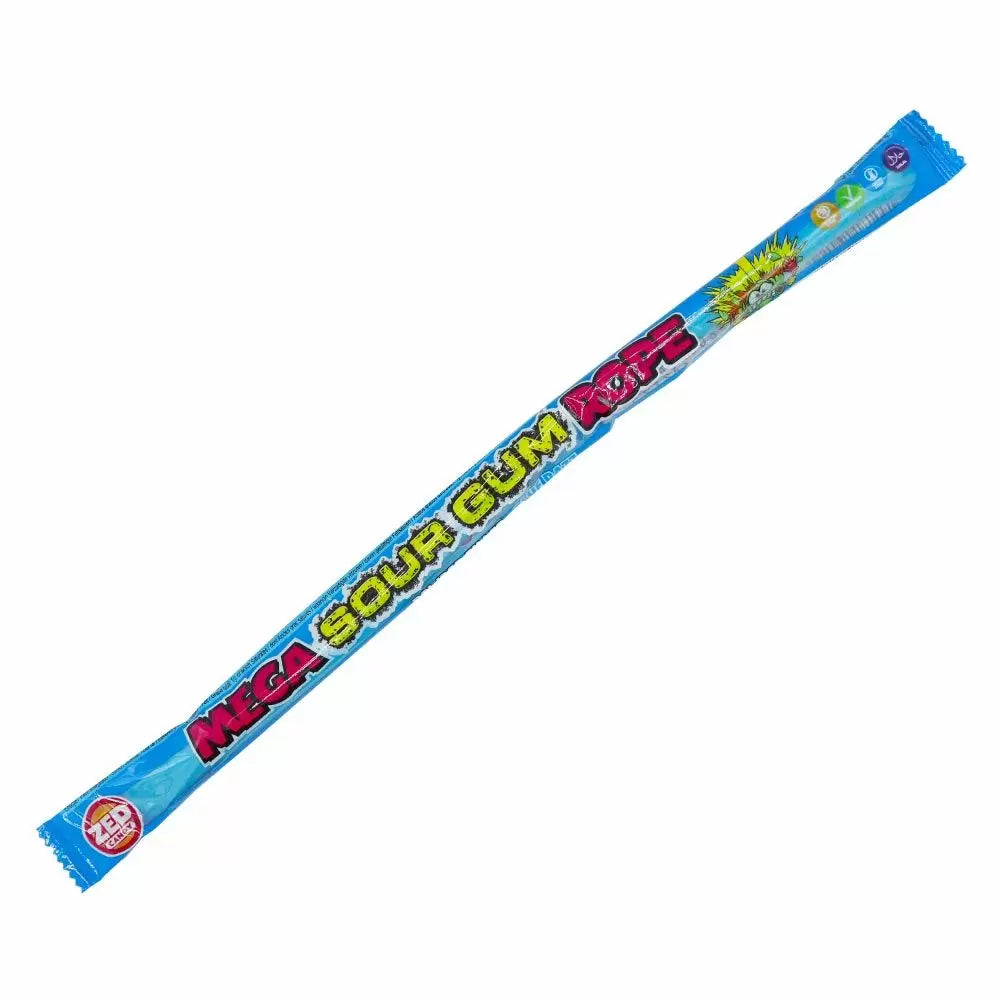 Zed Candy Blue Razz Mega Sour Gum Rope 30g