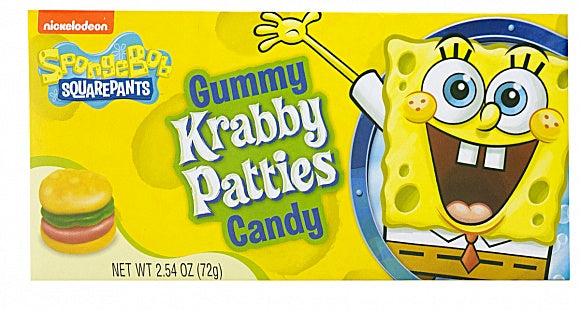 Spongebob Squarepants Gummy Krabby Patties 72g Bb Feb 2024