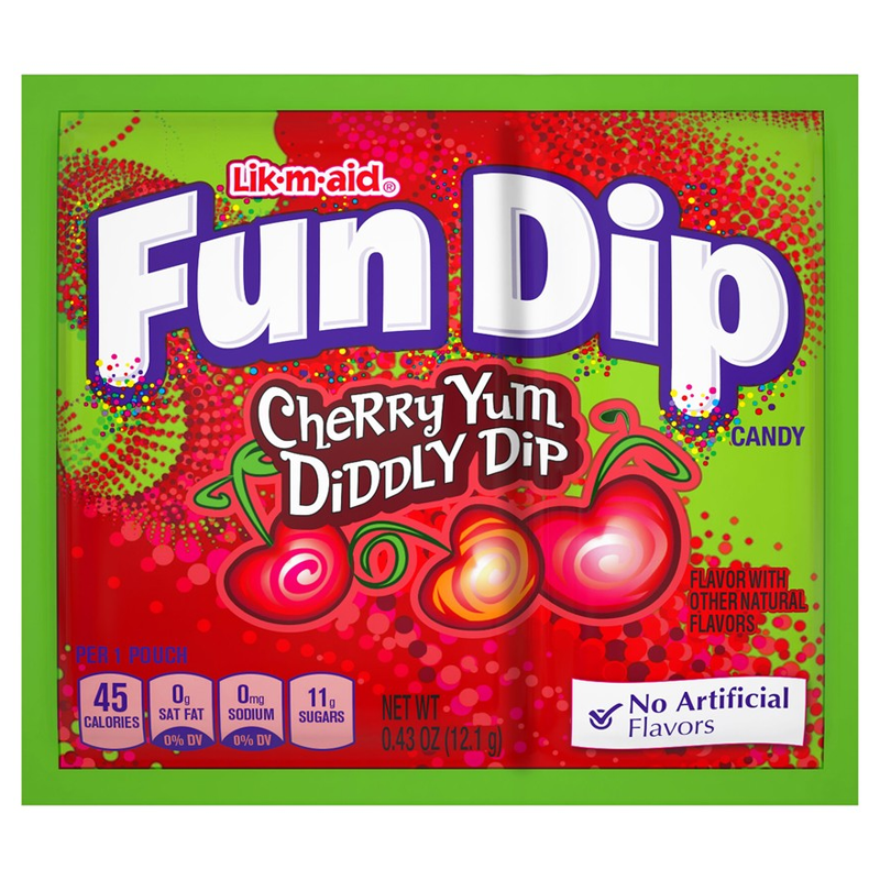 Fun Dip Cherry Yum Diddly Dip - 0.43oz (12.1g)